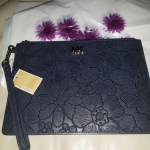 NWT! Michael Kors Embroidered Wristlet